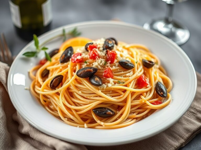 spaghetti met zeevruchten