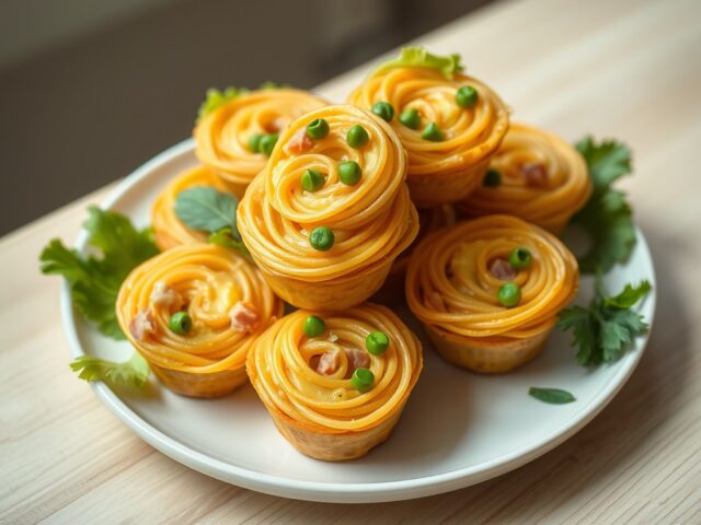 spaghetti muffins