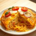 Spaghetti omelet