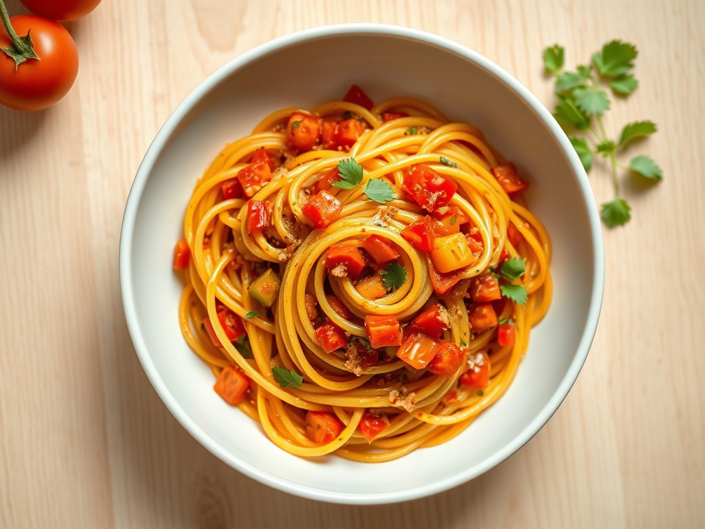 Spaghetti op Caruso’s wijze, AI-gegenereerde illustratie