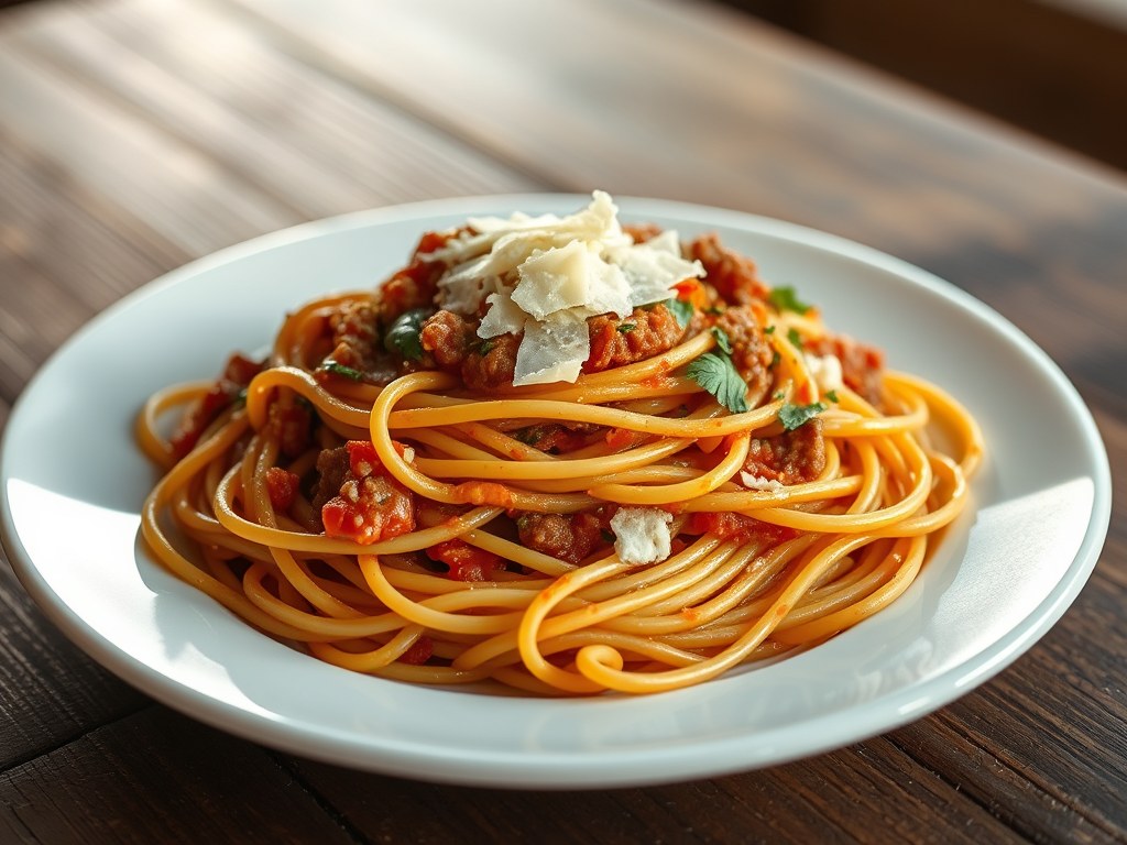 Spaghetti van Tania, AI-gegenereerde illustratie