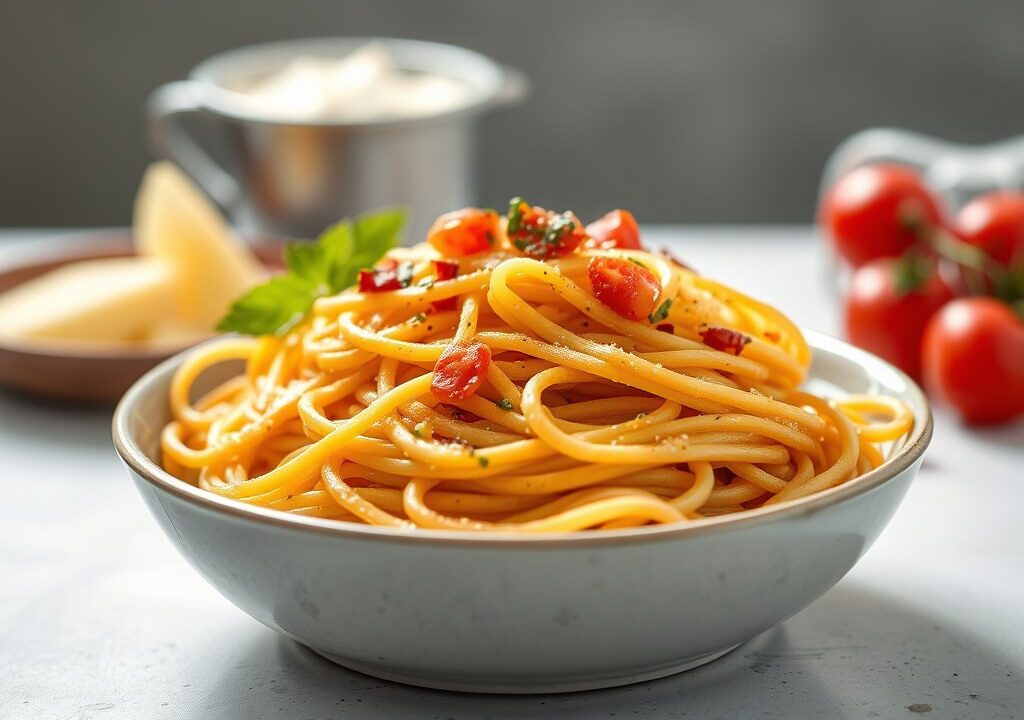 Spaghettischijven — AI-gegenereerde illustratie