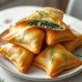 Spanakotyropitakia (Spinaziepasteitje met kaas)