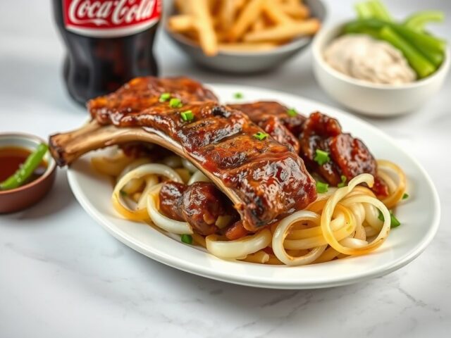 Spareribs uit de Cola — AI-gegenereerde illustratie