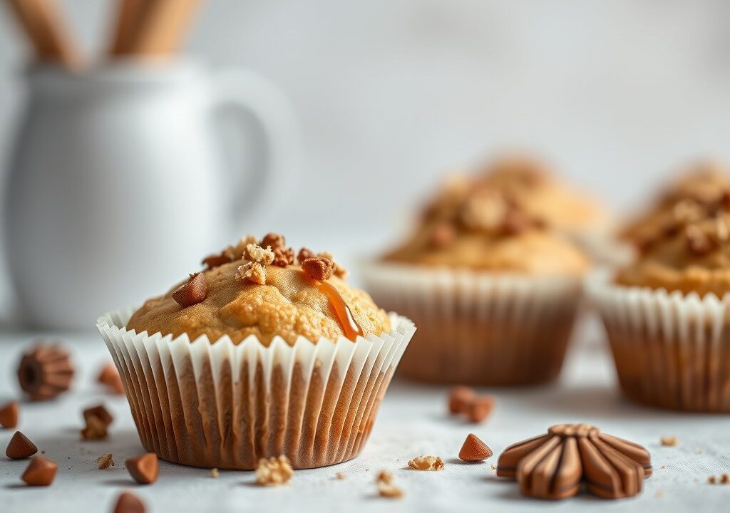 Speculaas-kokosmuffins, AI-gegenereerde illustratie
