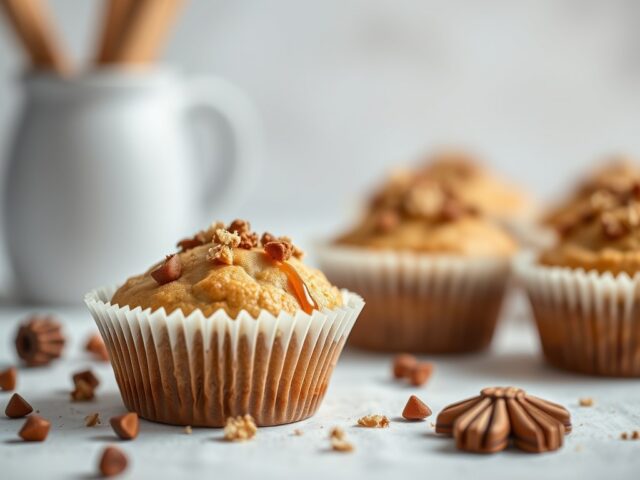 Speculaas-kokosmuffins — AI-gegenereerde illustratie