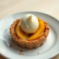 Speculaasappeltaartjes met karnemelksorbet