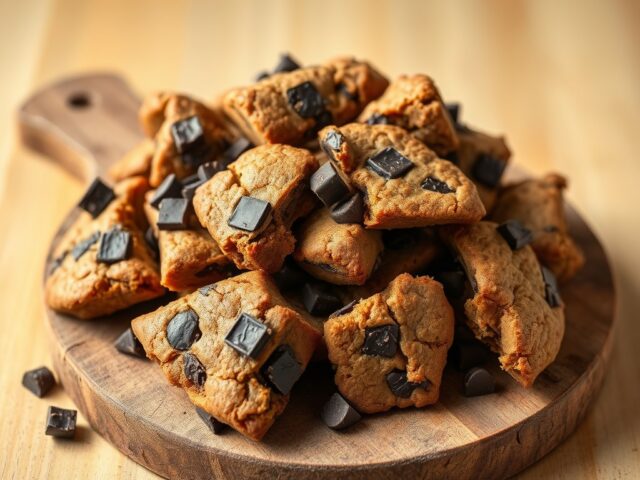 Speculaasbrokken met chocoladestukjes