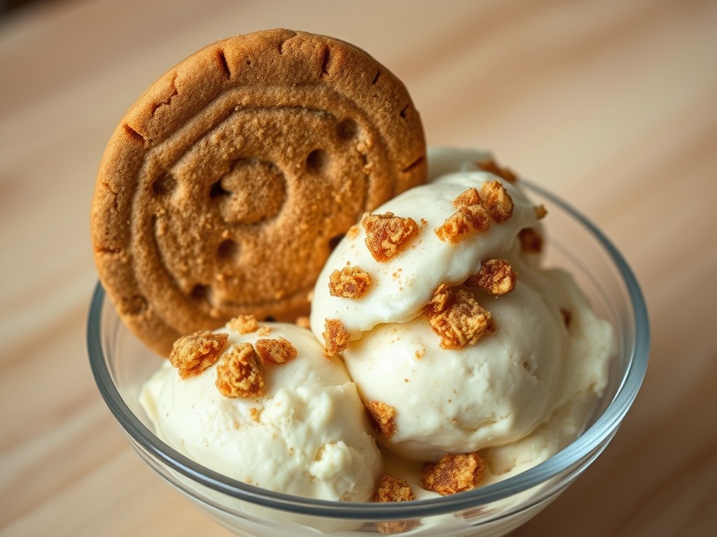Speculaasijs, AI-gegenereerde illustratie