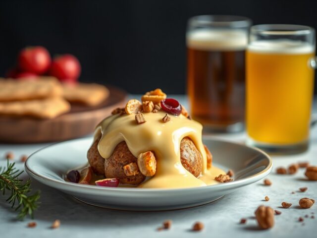 Speculaasijs met bokbiersabayon