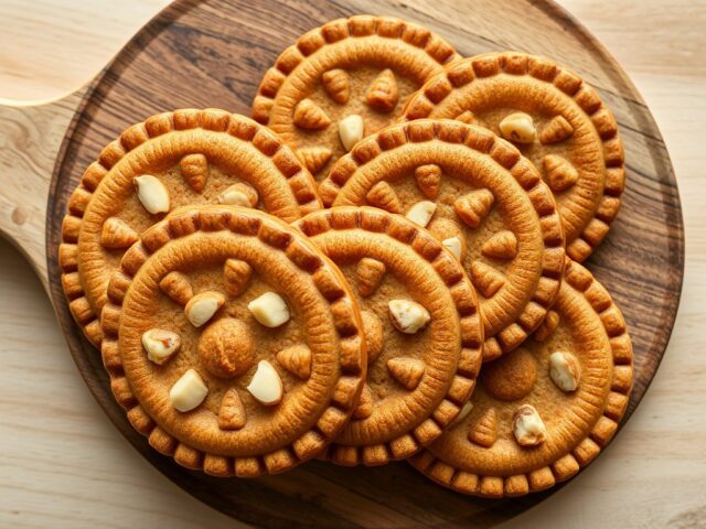 Speculaaskoeken met hazelnoten en amandelen