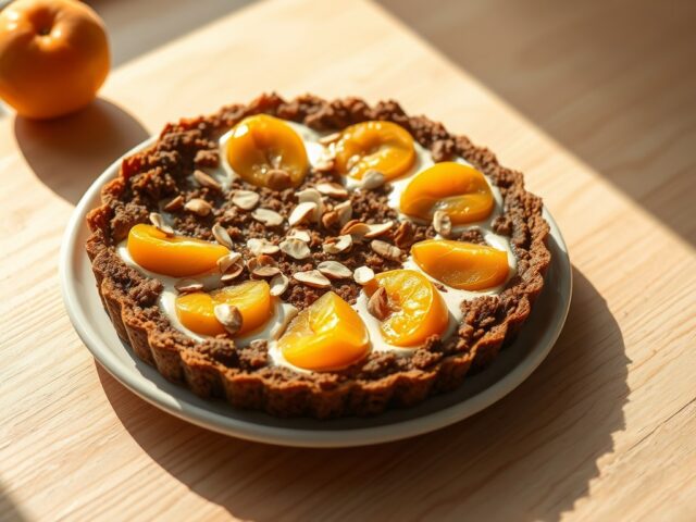 Speculaastaart met abrikozen
