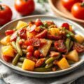 Sperziebonen tomatenschotel