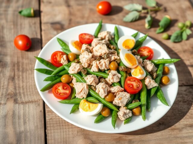 Sperziebonensalade met tonijn