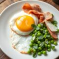 Spiegelei met parmaham