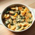 Spinazie aardappel ovenschotel