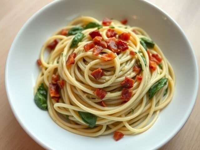 Spinazie Spaghetti