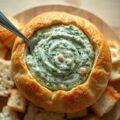 Spinaziedip in brood