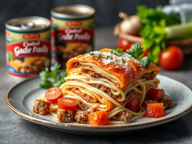 Spinazielasagne met gorgonzola
