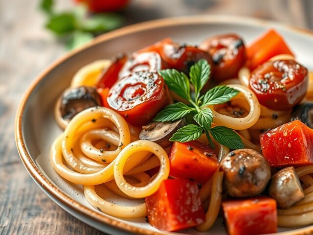 Spiraaltjes met Italiaanse braadworst