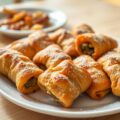 Spitskoolkroketjes met gember en gehakt