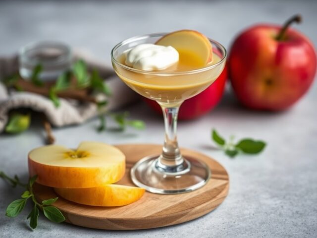 Spoom van appel met calvados