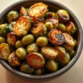 Spruitjes met groene olijven