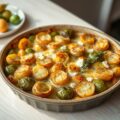 Spruitjesgratin met aardappelen en geitenkaas