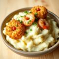 Stamppot kruidenkroketjes met garnalen