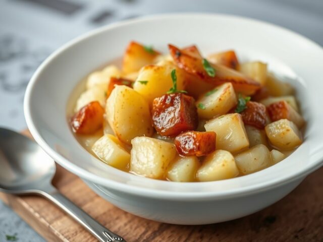 Stamppot van Appelen en Aardappelen (Hete bliksem) — AI-gegenereerde illustratie
