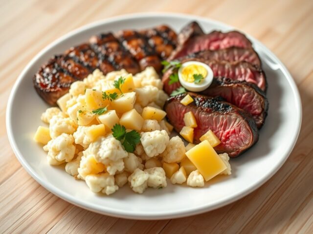 Steak met bloemkool à la Flamande
