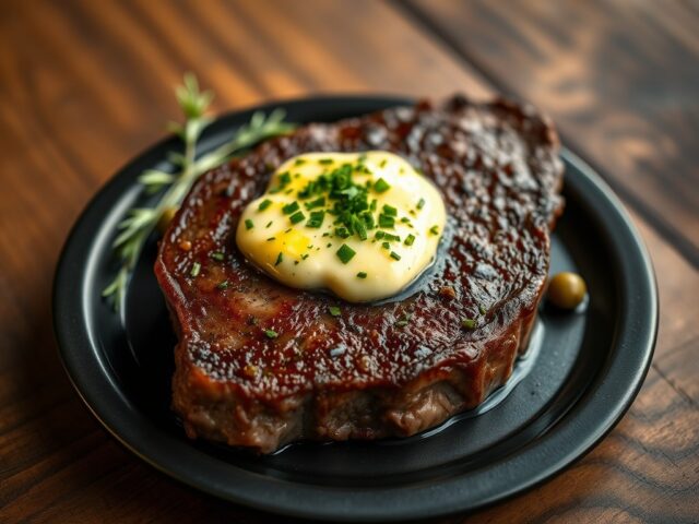 Steak met Brugge boter kruiden