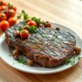 Steak met zuiderse garnituur