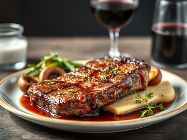 Steak van de boswachter — AI-gegenereerde illustratie