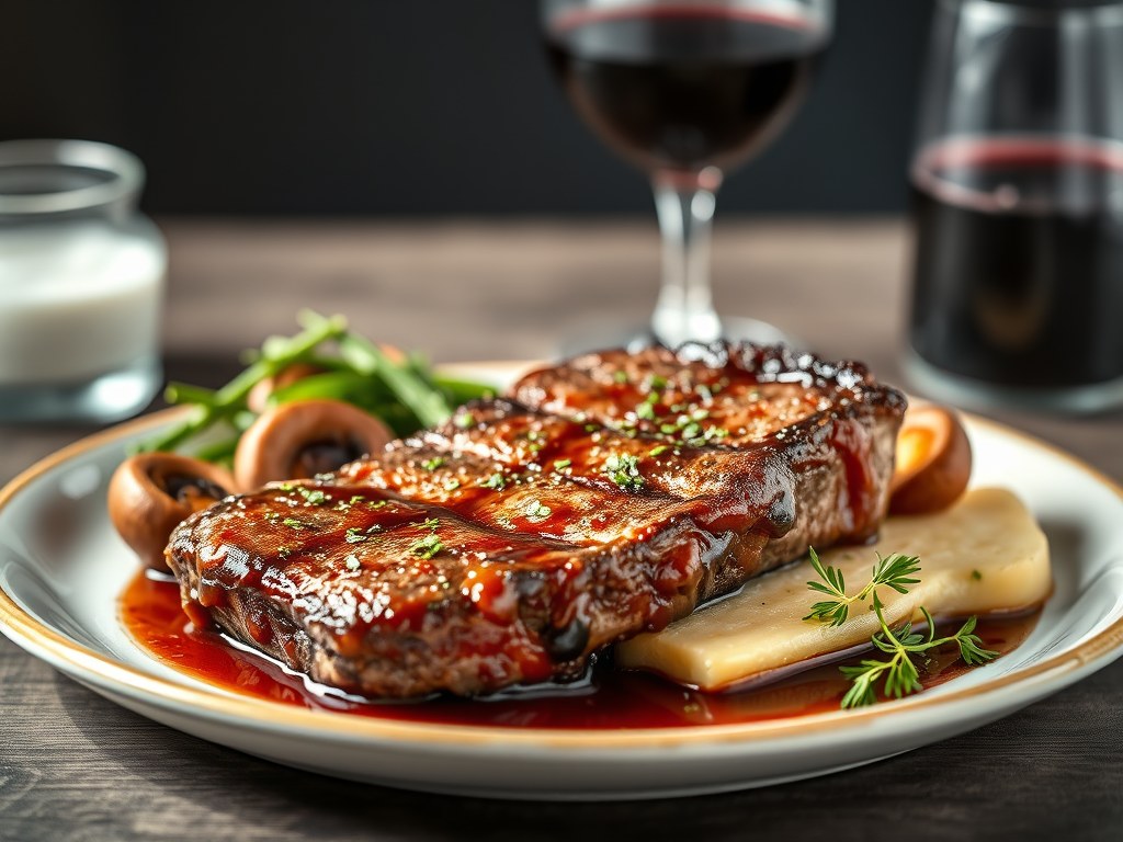 Steak van de boswachter, AI-gegenereerde illustratie
