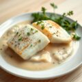 Steenbolk met prei en witbier