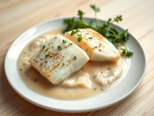 Steenbolk met prei en witbier