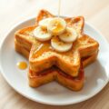 Stervormige wentelteefjes met banaan