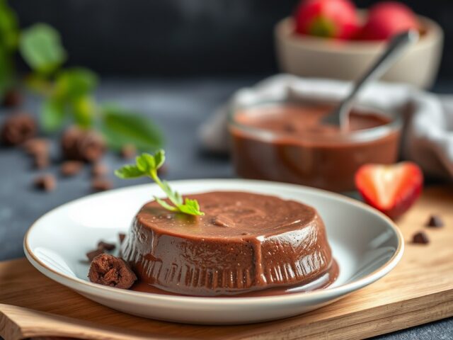 Stevige Chocolade pudding