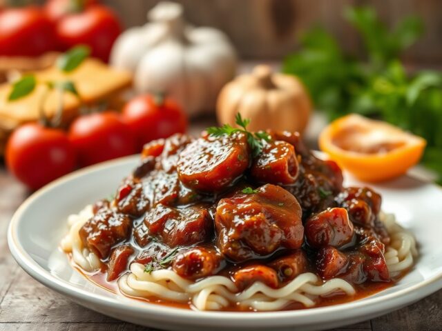 Stifado — AI-gegenereerde illustratie