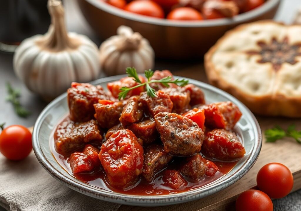 Stifado, AI-gegenereerde illustratie