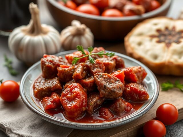 Stifado — AI-gegenereerde illustratie