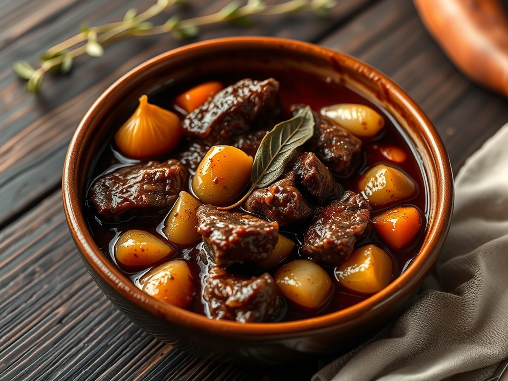 Stifado Variatie, AI-gegenereerde illustratie