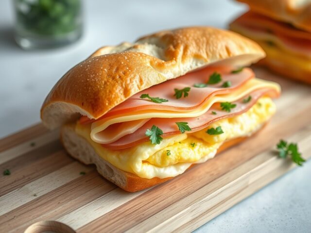 Stokbrood met omelet