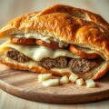 Stokbroodje met kaas en met worst