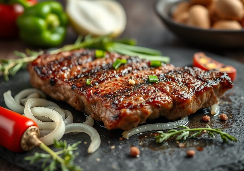 Stokje steak — AI-gegenereerde illustratie