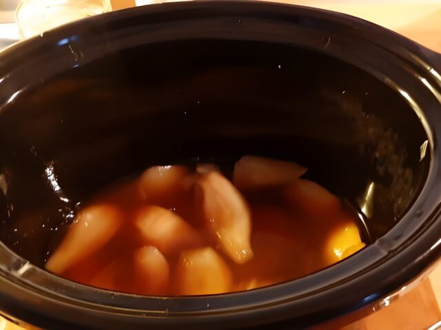 Stoofperen uit de slowcooker