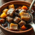 Stoofpot met wintergroenten, kaneel en rozijnen