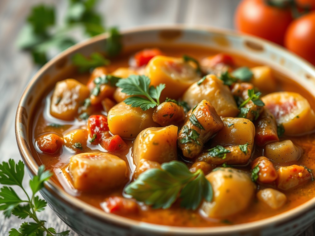 Stoofpot uit Zuid-Italie, AI-gegenereerde illustratie