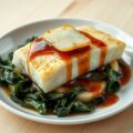 Stoofpotje met Groenlands heilbot, spinazie en madeirasaus